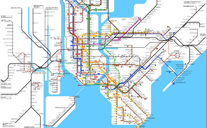 Карта метро и отелей