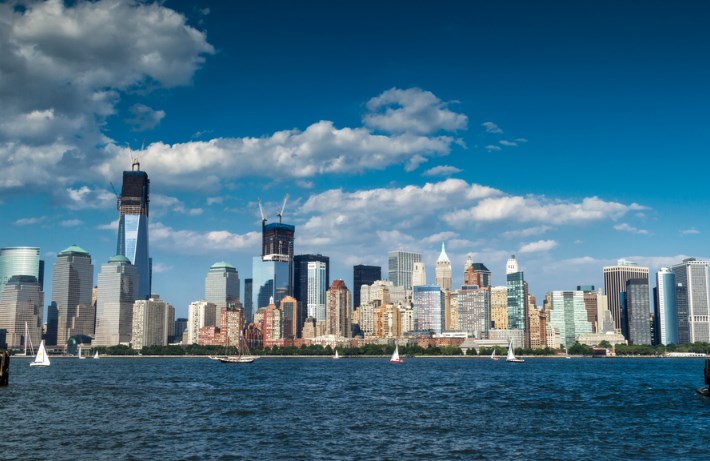 Вид на Манхеттен из Нью-Джерси